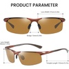 image:imageDUCO Polarized Sunglasses Mens Ultralight Carbon Fiber Sun Glasses for Men Driving Sports Fishing UV400 Protection DC8277Brown Frame Brown Lens