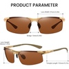 image:imageDUCO Polarized Sunglasses Mens Ultralight Carbon Fiber Sun Glasses for Men Driving Sports Fishing UV400 Protection DC8277Gold Frame Brown Lens