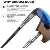 image:imageDUCO Polarized Sunglasses Mens Ultralight Carbon Fiber Sun Glasses for Men Driving Sports Fishing UV400 Protection DC8277Gunmetal Frame Blue Lens