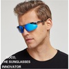 image:imageDUCO Polarized Sunglasses Mens Ultralight Carbon Fiber Sun Glasses for Men Driving Sports Fishing UV400 Protection DC8277Gunmetal Frame Blue Lens