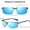 image:imageDUCO Polarized Sunglasses Mens Ultralight Carbon Fiber Sun Glasses for Men Driving Sports Fishing UV400 Protection DC8277Gunmetal Frame Blue Lens