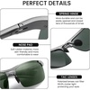 image:imageDUCO Polarized Sunglasses Mens Ultralight Carbon Fiber Sun Glasses for Men Driving Sports Fishing UV400 Protection DC8277Gunmetal Frame Dark Green Lens