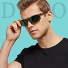 image:imageDUCO Polarized Sunglasses Mens Ultralight Carbon Fiber Sun Glasses for Men Driving Sports Fishing UV400 Protection DC8277Gunmetal Frame Dark Green Lens
