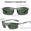 image:imageDUCO Polarized Sunglasses Mens Ultralight Carbon Fiber Sun Glasses for Men Driving Sports Fishing UV400 Protection DC8277Gunmetal Frame Dark Green Lens