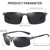 image:imageDUCO Polarized Sunglasses Mens Ultralight Carbon Fiber Sun Glasses for Men Driving Sports Fishing UV400 Protection DC8277Gunmetal Frame Grey Lens