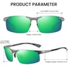 image:imageDUCO Polarized Sunglasses Mens Ultralight Carbon Fiber Sun Glasses for Men Driving Sports Fishing UV400 Protection DC8277Gunmetal Frame Revo Green Lens