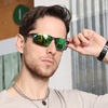 image:imageDUCO Polarized Sunglasses Mens Ultralight Carbon Fiber Sun Glasses for Men Driving Sports Fishing UV400 Protection DC8277Gunmetal Frame Revo Green Lens