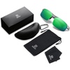image:imageDUCO Polarized Sunglasses Mens Ultralight Carbon Fiber Sun Glasses for Men Driving Sports Fishing UV400 Protection DC8277Gunmetal Frame Revo Green Lens
