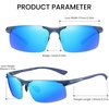 image:imageDUCO Polarized Sunglasses Mens Ultralight Carbon Fiber Sun Glasses for Men Driving Sports Fishing UV400 Protection DC8277Matte Blue Frame Blue Temple Revo Blue Lens