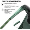 image:imageDUCO Polarized Sunglasses Mens Ultralight Carbon Fiber Sun Glasses for Men Driving Sports Fishing UV400 Protection DC8277Matte Green Frame Green Temple Dark Green Lens
