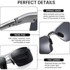 image:imageDUCO Polarized Sunglasses Mens Ultralight Carbon Fiber Sun Glasses for Men Driving Sports Fishing UV400 Protection DC8277Silver Frame Grey Lens