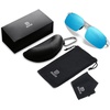 image:imageDUCO Polarized Sunglasses Mens Ultralight Carbon Fiber Sun Glasses for Men Driving Sports Fishing UV400 Protection DC8277Silver Frame Revo Blue Lens