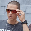 image:imageDUCO Polarized Sunglasses Mens Ultralight Carbon Fiber Sun Glasses for Men Driving Sports Fishing UV400 Protection DC8277Silver Frame Revo Red Lens