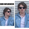image:imageDUCO Polarized Sunglasses for Men Lightweight Carbon Fiber UV400 Protection Square Sun Glasses 8207Gunmetal Frame Grey Lens