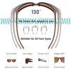 image:imageDUCO Polarized Sunglasses for Men Women UV400 Fishing Sunglasses F103  26G Lightweight TR90 Frame Wrap Around Sports Sunglasses for Driving Running CyclingBlackbrown