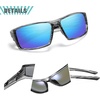 image:imageDUCO Polarized Sunglasses for Men Women UV400 Fishing Sunglasses F103  26G Lightweight TR90 Frame Wrap Around Sports Sunglasses for Driving Running CyclingBlack Stripe