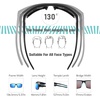image:imageDUCO Polarized Sunglasses for Men Women UV400 Fishing Sunglasses F103  26G Lightweight TR90 Frame Wrap Around Sports Sunglasses for Driving Running CyclingBlackblue