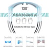 image:imageDUCO Polarized Sunglasses for Men Women UV400 Fishing Sunglasses F103  26G Lightweight TR90 Frame Wrap Around Sports Sunglasses for Driving Running CyclingClear Blueblue