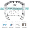 image:imageDUCO Polarized Sunglasses for Men Women UV400 Fishing Sunglasses F103  26G Lightweight TR90 Frame Wrap Around Sports Sunglasses for Driving Running CyclingBlack Stripe