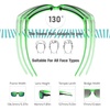 image:imageDUCO Polarized Sunglasses for Men Women UV400 Fishing Sunglasses F103  26G Lightweight TR90 Frame Wrap Around Sports Sunglasses for Driving Running CyclingBlackgreen