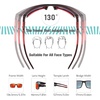 image:imageDUCO Polarized Sunglasses for Men Women UV400 Fishing Sunglasses F103  26G Lightweight TR90 Frame Wrap Around Sports Sunglasses for Driving Running CyclingBlackred