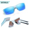 image:imageDUCO Polarized Sunglasses for Men Women UV400 Fishing Sunglasses F103  26G Lightweight TR90 Frame Wrap Around Sports Sunglasses for Driving Running CyclingClear Blueblue