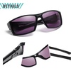 image:imageDUCO Polarized Sunglasses for Men Women UV400 Fishing Sunglasses F103  26G Lightweight TR90 Frame Wrap Around Sports Sunglasses for Driving Running CyclingBlackpurple
