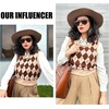 image:imageDUCO Retro Aviator Polarized Sunglasses Women Men Vintage Double Bridge Sun Glasses Classic Shades DC1208Brown Tortoise Brown Lens