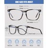 image:imageDUCO Retro Square Blue Light Glasses For Men Blue Ray Blocking Glasses Computer Gaming Glasses Nylon Lens Acetate Frame Blue 8302Blue