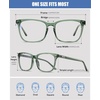 image:imageDUCO Retro Square Blue Light Glasses For Men Blue Ray Blocking Glasses Computer Gaming Glasses Nylon Lens Acetate Frame Blue 8302Green
