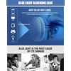 image:imageDUCO Retro Square Blue Light Glasses For Men Blue Ray Blocking Glasses Computer Gaming Glasses Nylon Lens Acetate Frame Blue 8302Grey Tortoise