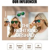 image:imageDUCO Retro Vintage Square Polarized Aviator Sunglasses Womens Mens Double Bridge Sun Glasses DC3001Brwon Tortoise Frame Revo Green Lens