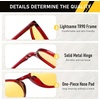 image:imageDUCO Round Women Polarized Night Vision Driving Anti Glare Yellow Glasses Polarized Reduce Glare and Enhance Vision 5206