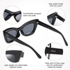 image:imageDUCO Small Cat Eye Sunglasses for Women Retro Polarized Narrow Sun Glasses W005