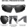 image:imageDUCO Sports Mens Sunglasses Trendy Square Polarized Running Sunglasses For Women UV400 Lens DC8238 Gunmetal Frame Gray Lens