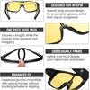 image:imageDUCO Sports Polarized Fit Over Sunglasses for Men Women Wrap Around Wear Over Glasses for Cycling FishingB Black Frame Night Vision Lens