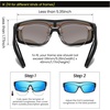 image:imageDUCO Sports Polarized Fit Over Sunglasses for Men Women Wrap Around Wear Over Glasses for Cycling FishingB Black Frame Revo Blue Lens