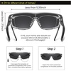 image:imageDUCO Sports Polarized Fit Over Sunglasses for Men Women Wrap Around Wear Over Glasses for Cycling FishingB Transparent Gray Frame Gray Lens