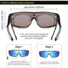 image:imageDUCO Sports Polarized Fit Over Sunglasses for Men Women Wrap Around Wear Over Glasses for Cycling FishingB Transparent Grey Frame Revo Blue Lens
