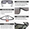 image:imageDUCO Sports Polarized Fit Over Sunglasses for Men Women Wrap Around Wear Over Glasses for Cycling FishingTransparent Gray Frame Revo Green Lens