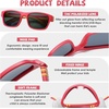 image:imageDUCO Sports Polarized Kids Sunglasses Boys Girls Unbreakable Youth Baseball Shades UV400 Protection Age 610 K001