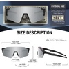 image:imageDUCO Sports Sunglasses NonPolarized UV400 Adults Running Shades DC0042Black Silver