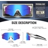 image:imageDUCO Sports Sunglasses NonPolarized UV400 Adults Running Shades DC0042White Blue
