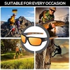 image:imageDUCO Sports Sunglasses for Men Women Lightweight UV400 Protection Polarized Glasses for Cycling Running Softball BaseballOrange Lens Orange Frame