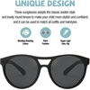 image:imageDUCO Sunglasses for Kids Boys Girls UV Protection Vintage Flexible Safety Polarized Sun Glasses with Strap DK030