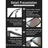 image:imageDUCO Sunglasses men Polarized Retro Square Sunglasses for men UV Protection Sports Sun Glasses for Golfing Running 8208Black Frame Revo Green Lens