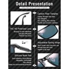 image:imageDUCO Sunglasses men Polarized Retro Square Sunglasses for men UV Protection Sports Sun Glasses for Golfing Running 8208Black Frame Revo Red Lens