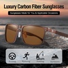 image:imageDUCO Sunglasses men Polarized Retro Square Sunglasses for men UV Protection Sports Sun Glasses for Golfing Running 8208Brown