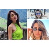 image:imageDUCO Vintage Oval Sunglasses for Women Small Triangle Polarized Sun Glasses Metal Frame and UV Protection W019Silver Frame Blue Lens