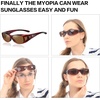 image:imageDUCO Wraparound Fitover Glasses 8953 Polarized Wear Over Night Vision Sunglasses for Men Women 8953Y3